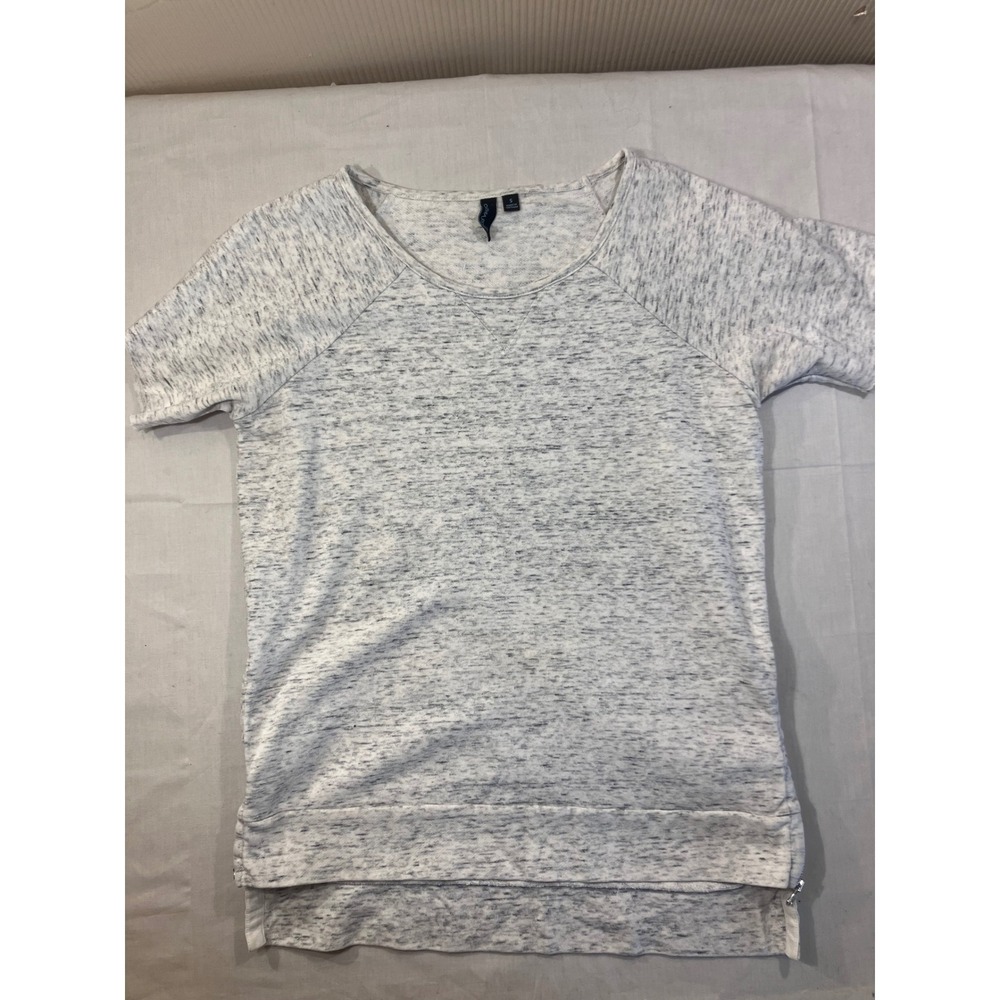 Cynthia Rowley Marled Knit Short Sleeve Tunic Top Womens Size S‎